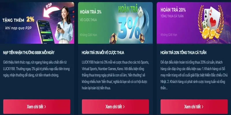 Hoàn trả 18luck Casino